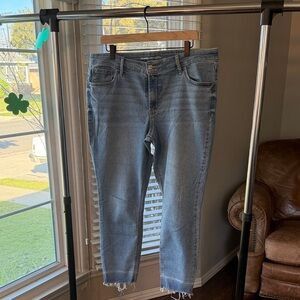 Old Navy Mid-Rise Super Skinny Jeans in Light Blue